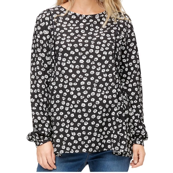 EUC Nom Maternity Ditsy Floral Maternity Blouse - Picture 1 of 5